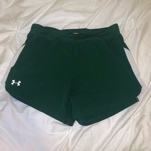 Green under armour shorts